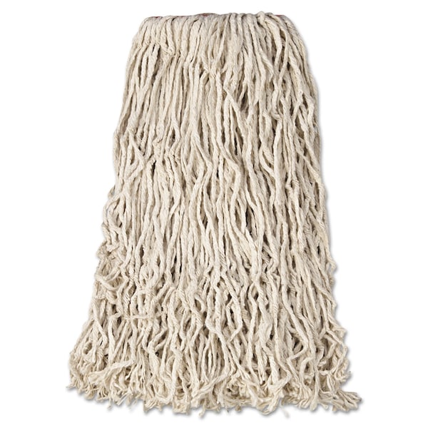 Rubbermaid Commercial 1 in Cut-End Wet Mop, White, Cotton, PK12, FGF11800WH00 FGF11800WH00 - main